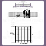 4FT Tall Flat Top Bellhaven Walk Gate - 4FT Wide