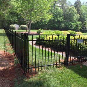 5FT Tall Flat Top with Spears Claremont Fence Panel - Standard Picket