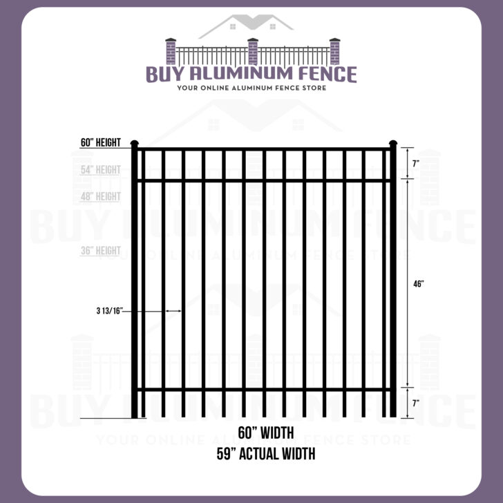 5FT Tall Flat Top Bellhaven Walk Gate - 5FT Wide