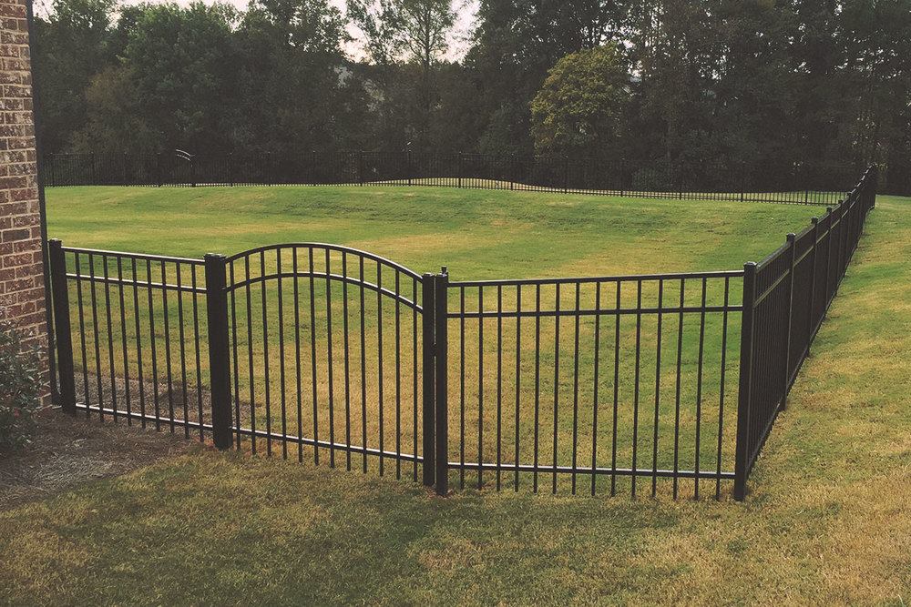 4FT Tall Flat Top Bellhaven Walk Gate ARCHED - 5FT Wide