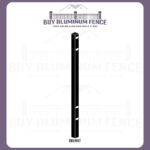 4FT Tall Flat Top Bellhaven End Post - Puppy Picket