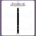 4FT Tall Flat Top Bellhaven Line Post - Puppy Picket