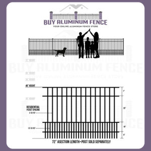 4FT Tall Flat Top Bellhaven Panel - Puppy Picket
