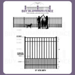 5FT Tall Flat Top Bellhaven Puppy Picket Walk Gate - 5FT wide